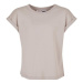 Urban Classics Girls Organic Extended Shoulder Tee warmgrey