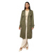 La Modeuse  72596_P168225  Kabátiky Trenchcoat Zelená