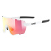 Uvex Sportstyle 236 Small Set White Mat/Mirror Red + Clear sports glasses