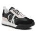 Calvin Klein Jeans Sneakersy Toothy Runner Laceup Mix Pearl YW0YW01100 Čierna