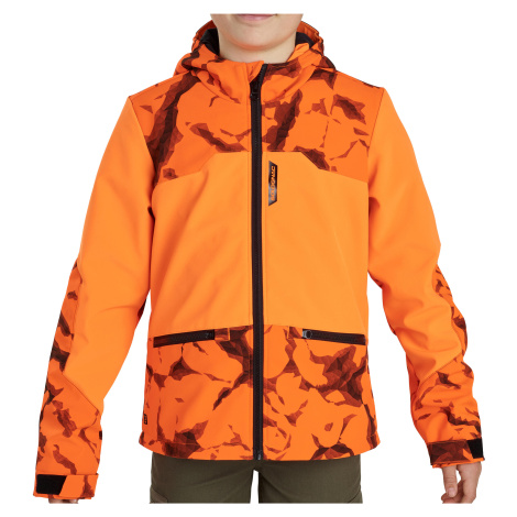 Detská poľovnícka softshellová bunda 500 reflexná SOLOGNAC