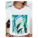 Women's T-shirt with print MUYUMBA white Dstreet