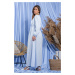Dámske letné šaty F1203 nebesky modrá - Fobya nebesky modrá