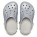 Dievčenské kroksy (rekreačná obuv) CROCS Baya Glitter Clog T silver