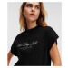 Tričko Karl Lagerfeld Karl Signature T-Shirt Čierna