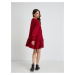 Červené voľné mikinové šaty Noisy May Lino