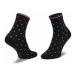 Tommy Hilfiger Súprava 2 párov vysokých dámskych ponožiek 701210522 Čierna