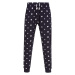 SF (Skinnifit) Pánske vzorované pyžamové nohavice - Tmavomodrá / biela