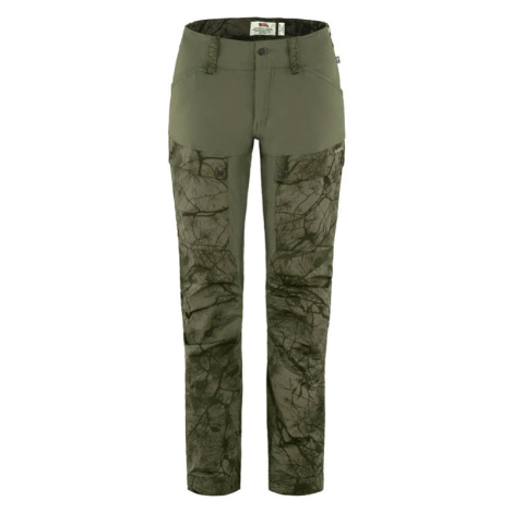 Fjällräven Keb Trousers W Green Camo Dámske - Nohavice Fjällräven - Modrá - F89898S-626-625-36 -