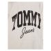 Tommy Jeans Mikina New Varsity DW0DW16399 Biela Oversize