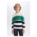 DEFACTO Boy's Crew Neck Knitwear Sweater