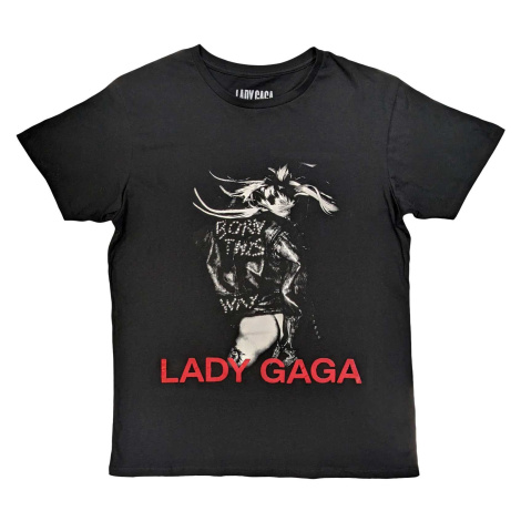 Lady Gaga tričko Leather Jacket Čierna