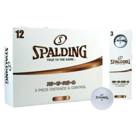 Spalding DISTANCE 3 pc (12 pcs) Golfové loptičky, biela, veľkosť