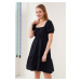 Bigdart 2351 Flared Poplin Dress - Black