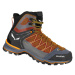 Pánska členková turistická obuv SALEWA MTN Trainer Lite Mid GTX Boot M black out carrot