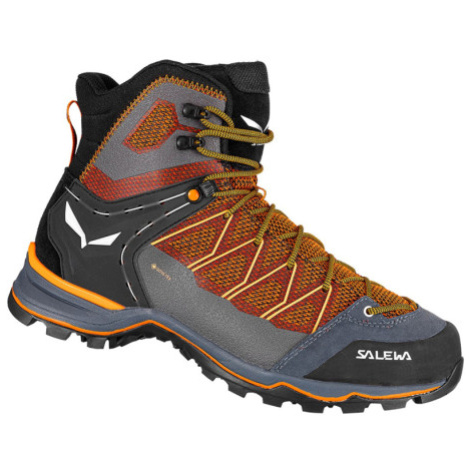 Pánska členková turistická obuv SALEWA MTN Trainer Lite Mid GTX Boot M black out carrot