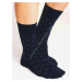 NOVITI Bambusové ponožky N-SB004-M09 M09-tm.modrá