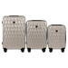 Champagne súprava cestovných kufrov GOLDEN EAGLE PC190, Set of 3 suitcases (L,M,S)