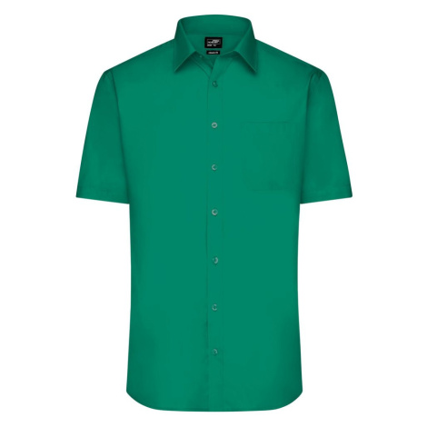 James & Nicholson Pánska košeľa s krátkym rukávom JN680 - Írska zelená