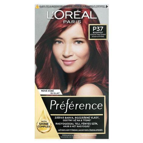 L'Oréal Paris preference P37 Pure plum intenzívna velmi tmavá červená