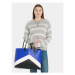 Tommy Hilfiger Kabelka Iconic Tommy Tote Chevron AW0AW15204 Modrá