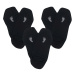 3PACK ponožky VoXX čierné (Barefoot sneaker) S