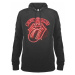 mikina s kapucňou AMPLIFIED Rolling Stones NEON SIGN Čierna