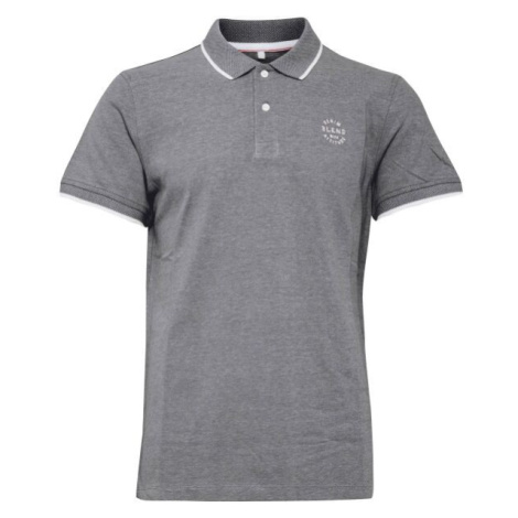 BLEND POLO SHIRT Pánské polotričko, tmavo sivá, veľkosť