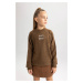 DEFACTO Girl Loose Fit Half Turtleneck Sweater