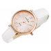 Elegantné hodinky s bielym remienkom Jordan Kerr 8240L-A