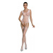 Passion ECO BS007 white - Bodystocking Farba: Biela