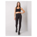 Women's black sports leggings