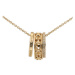 Coach Náhrdelník Signature Openwork Pendant Necklace 37422694GLD710 Zlatá