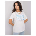 Women's white t-shirt with print