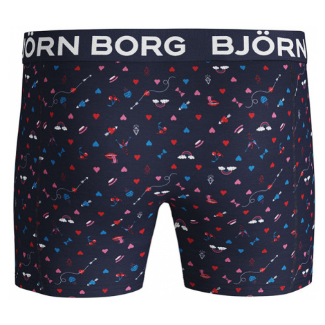 Pánske tmavomodré boxerky Valentine Cotton Stretch Shorts Peacoat Bjorn Borg