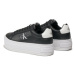 Calvin Klein Jeans Sneakersy Bold Platf Low Lace Lth Ml Met YW0YW01431 Čierna