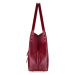 SOLIER VÍNOVÁ SHOPPER KABELKA TORBA FL18 BURGUNDY