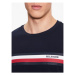 Tommy Hilfiger S dlhými rukávmi Monotype Chest Stripe MW0MW32366 Tmavomodrá Slim Fit