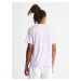 Svetlofialové hladké bavlnené tričko Celio Cecola