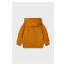 Detská mikina Mayoral oranžová farba, s kapucňou, jednofarebná