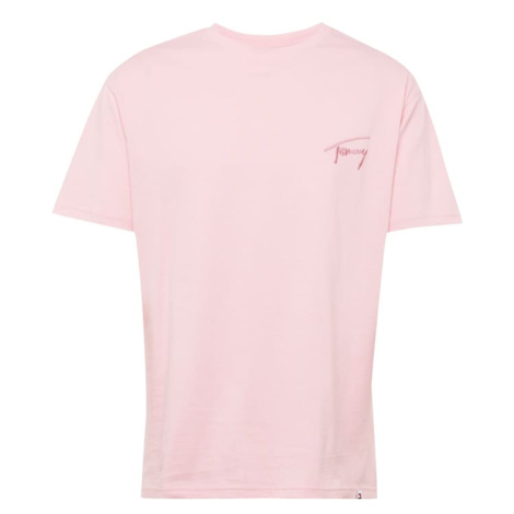Tommy Jeans Tričko  ružová / tmavoružová Tommy Hilfiger