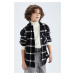 DEFACTO Boy's Long Sleeve Flannel Shirt