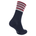 Tommy Hilfiger WOMEN SEASONAL TENCEL SOCK 2P FOLK STRIPE Dámske ponožky, tmavo modrá, veľkosť