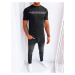 Men's T-shirt with black print Dstreet