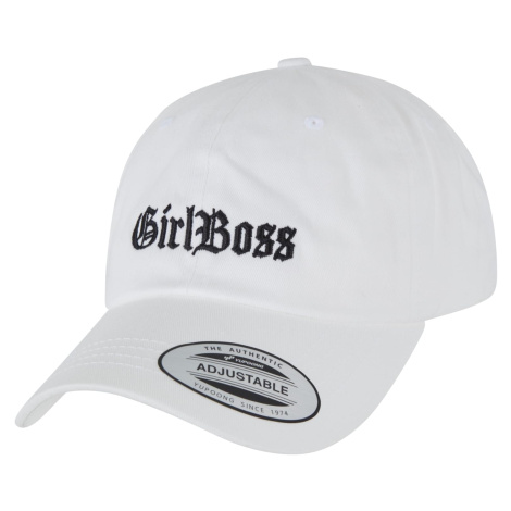 Girl Boss Dad Cap White mister tee