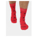 Červené vzorované ponožky Fusakle Hviezda imperialista