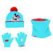 Disney Detský set čiapka/nákrčník/rukavice 44/46 Mickey Mouse "Happy Smiles"