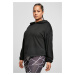 Women's Oversized Modal Terry Terry Hoodie Black