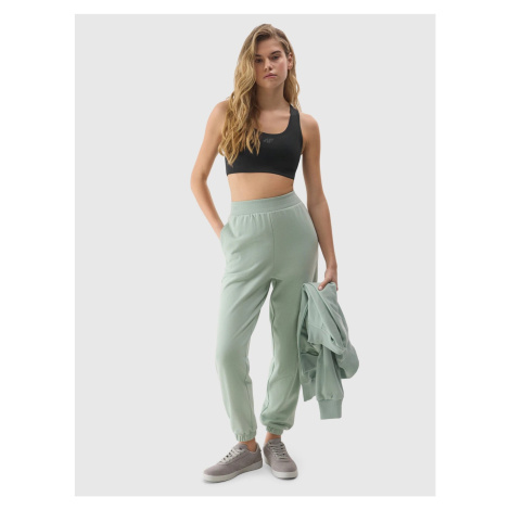 Women's 4F Organic Cotton Jogger Sweatpants - Green