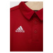 Detské polo tričko adidas Performance ENT22 POLO Y červená farba, jednofarebné